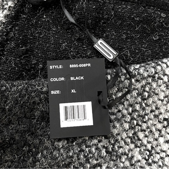 NWT Sioni Wool/Mohair Patchwork Sweater Coat - Picture 15 of 16